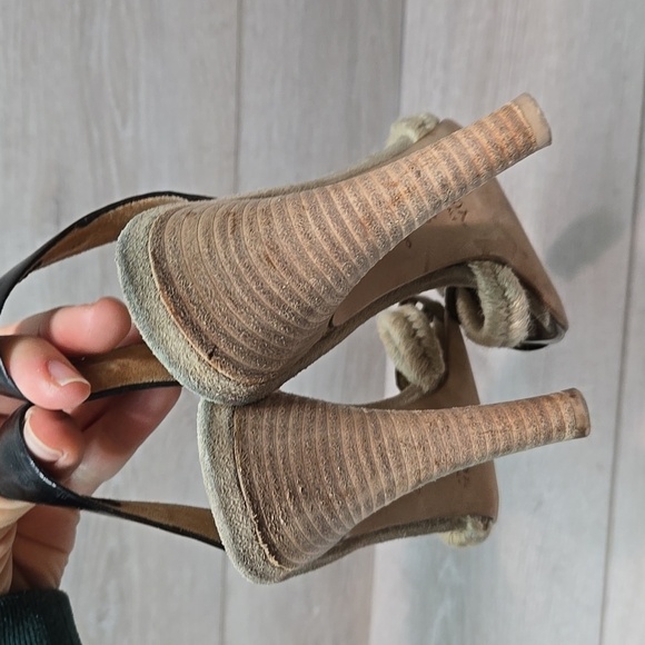 Prada Women Italy Heels Sandals Shoes Sz 39.5/8.5 - Picture 7 of 14